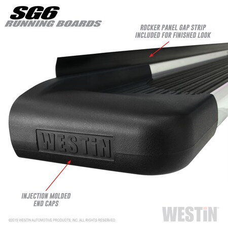 Westin Automotive 74.25 INCHES POLISHED SG6 RUNNING BOARDS (BRKT SOLD SEP) 27-64720